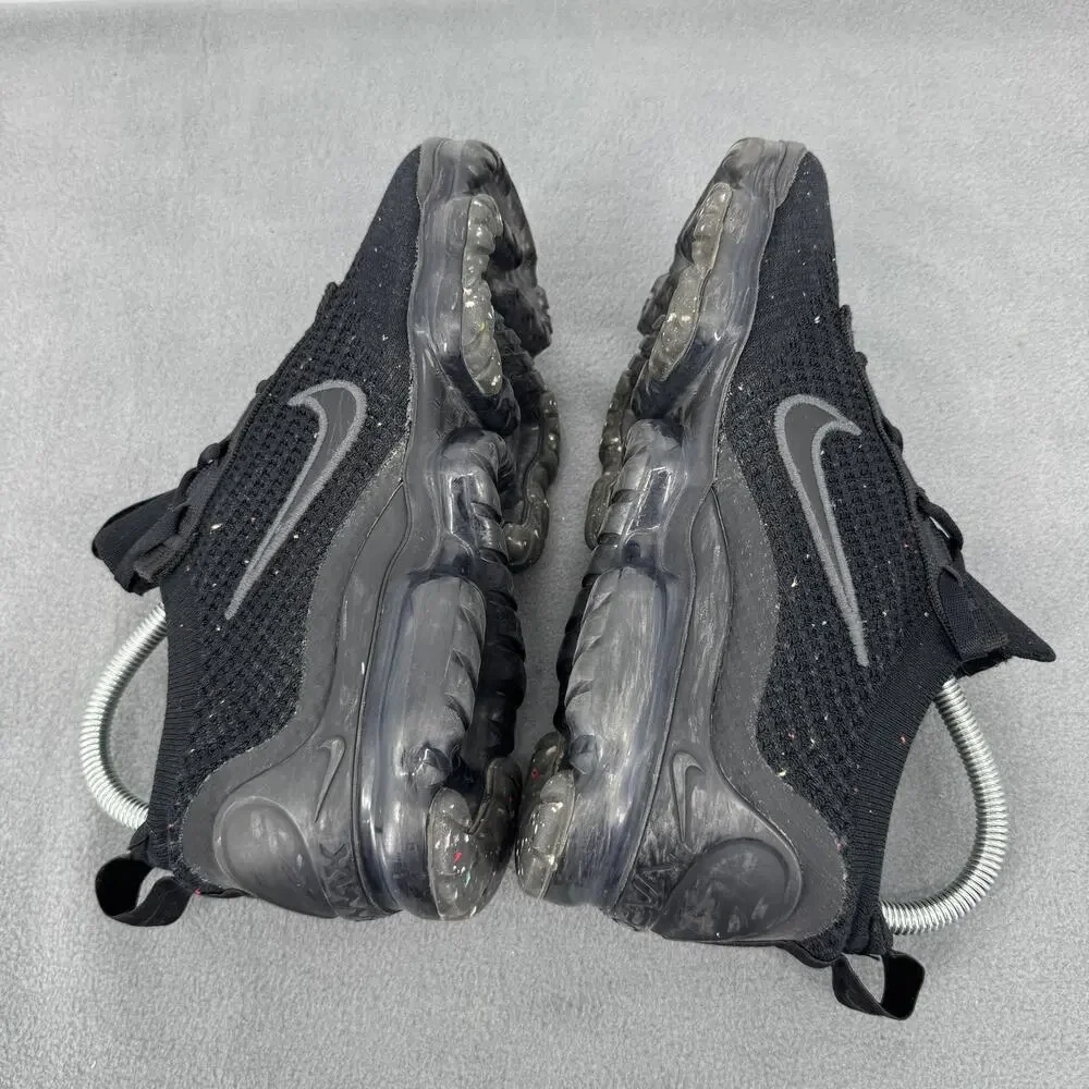 Nike Air VaporMax 2021 Flyknit GS Triple Black Shoes 5Y DB1550-001